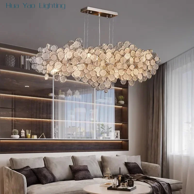 

Modern Light Luxury LED Ceiling Chandeliers For Living Room Pendant Lamp Kitchen Bedroom Hanging Light Home Decor Lustre Fixture
