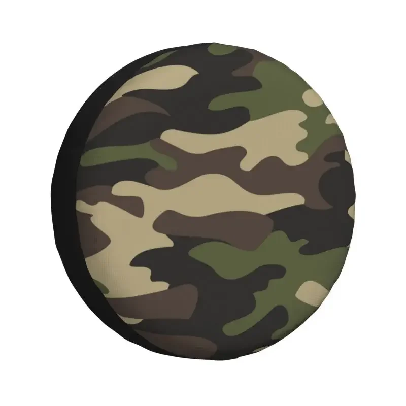 Green Brown Military Camouflage Spare Tire Cover for Camo 4WD 4x4 SUV Car Wheel Protectors