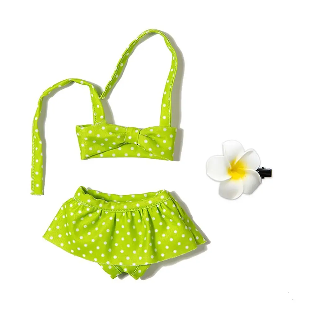 Mini traje de baño de 14 pulgadas para muñecas, vestido Floral de moda, ropa informal para muñecas de 35CM, accesorios para muñecas, juguetes de