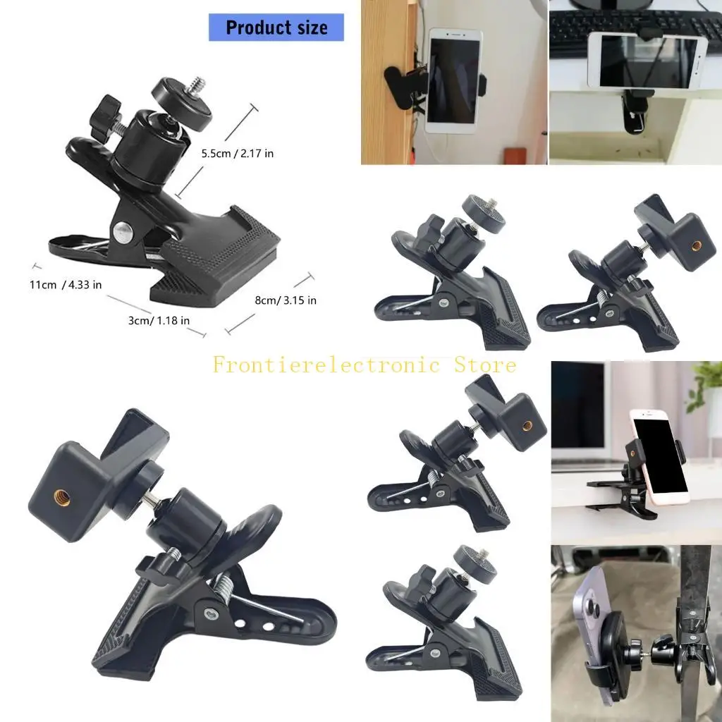 

G8DB Photography Clamp Mount Reinforced PVC Material Smooth Pan Tilt Motion