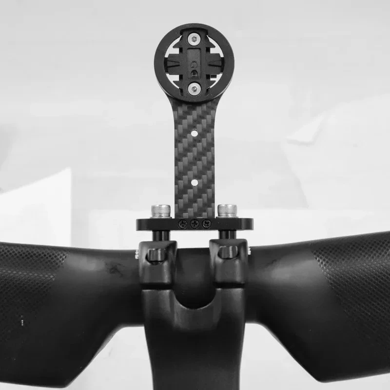 Carbon Bike Mount for Garmin Bryton Wahoo Integrated Handlebar GPS Computer Stand