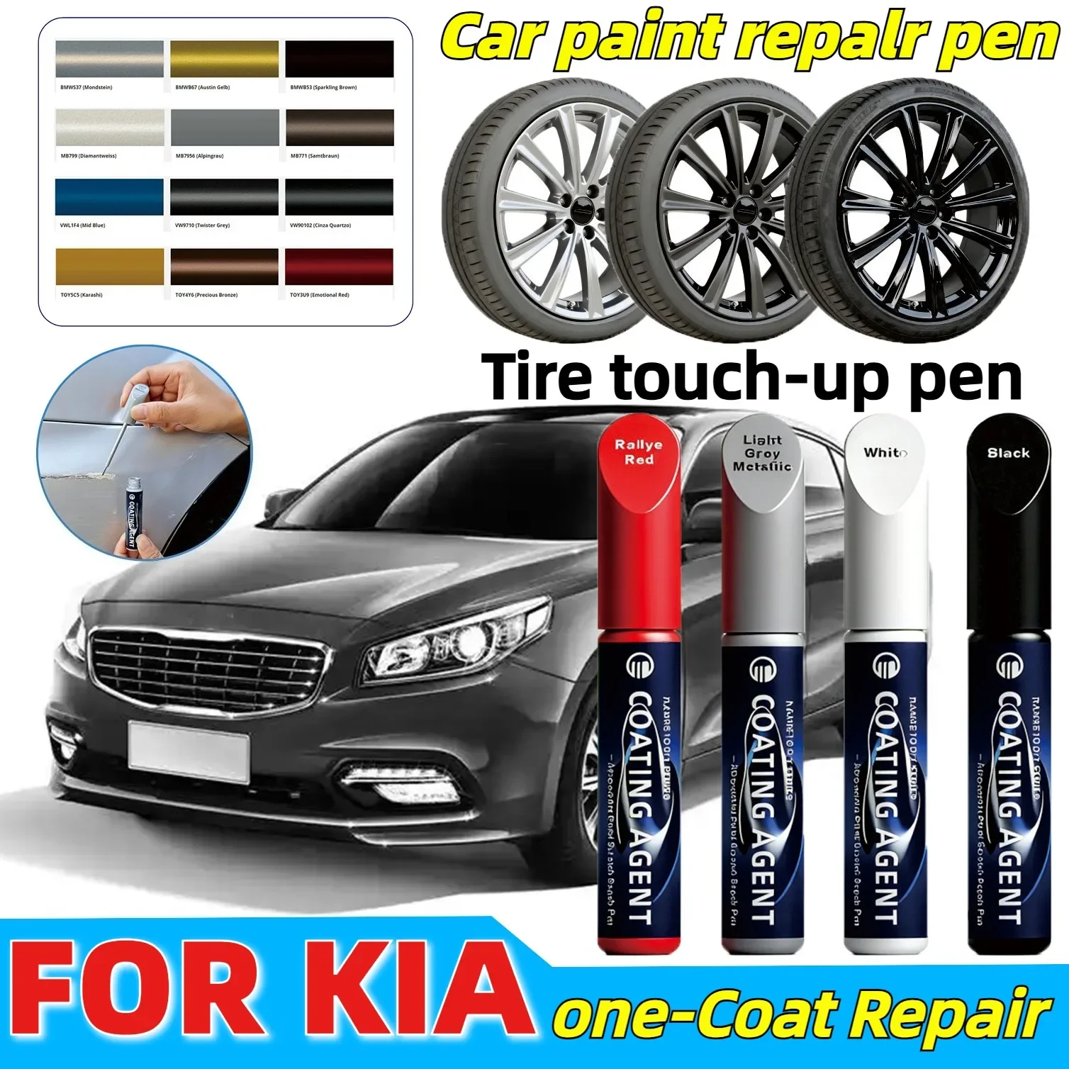 لكيا سيارة خدش إصلاح PenWaterproof السيارات اللمس حتى قلم الطلاء ملء مزيل إطارات السيارة قلم طلاء واضح إصلاح الرعاية