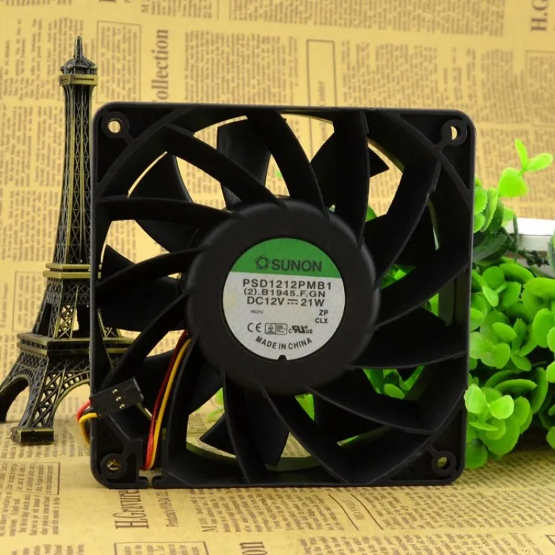 Brand new 120mm 12038 12V 21W strong wind air-cooled oil-cooled violent cooling fan PSD1212PMB1 for SUNON