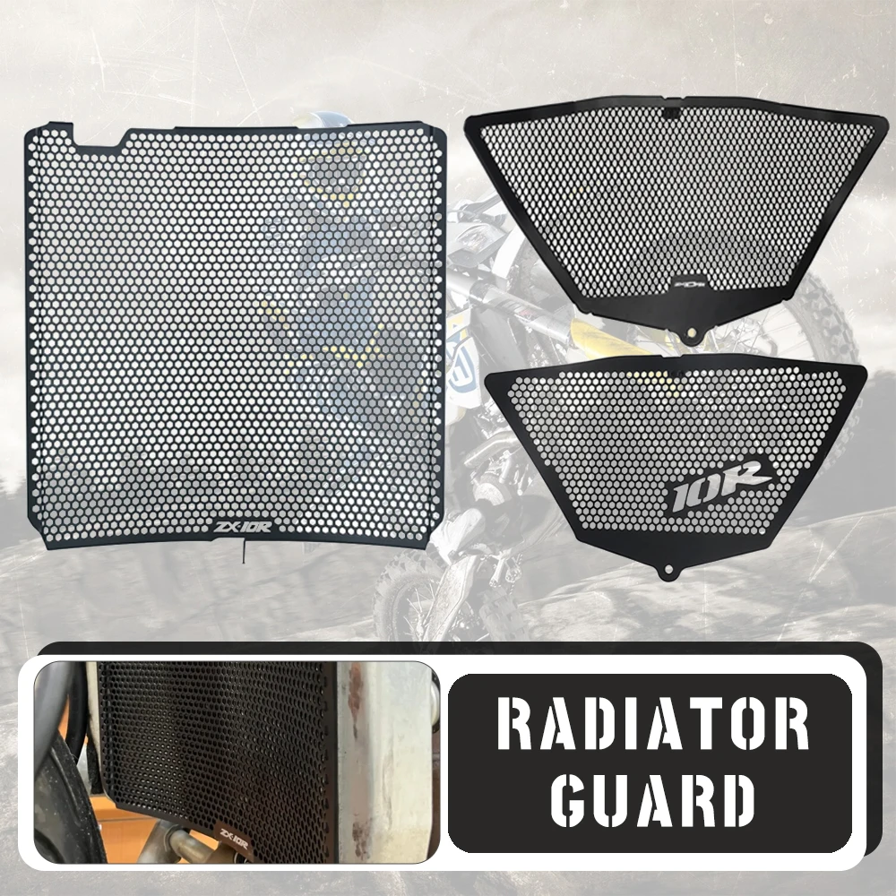 

Motorcycle Radiator Guard Downpipe Grille Cover Protection For Kawasaki ZX10RR ZX-10RR ZX 10RR 10R ZX-10R ZX10R 2008 - 2019 2020