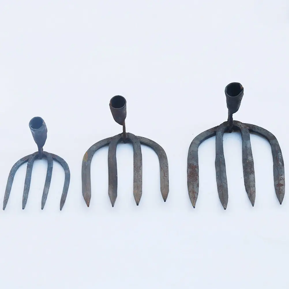 

Грабли с 4 зубьями из нержавеющей стали для сада: для травы, листьев, рыхления почвы, подготовки к посадке