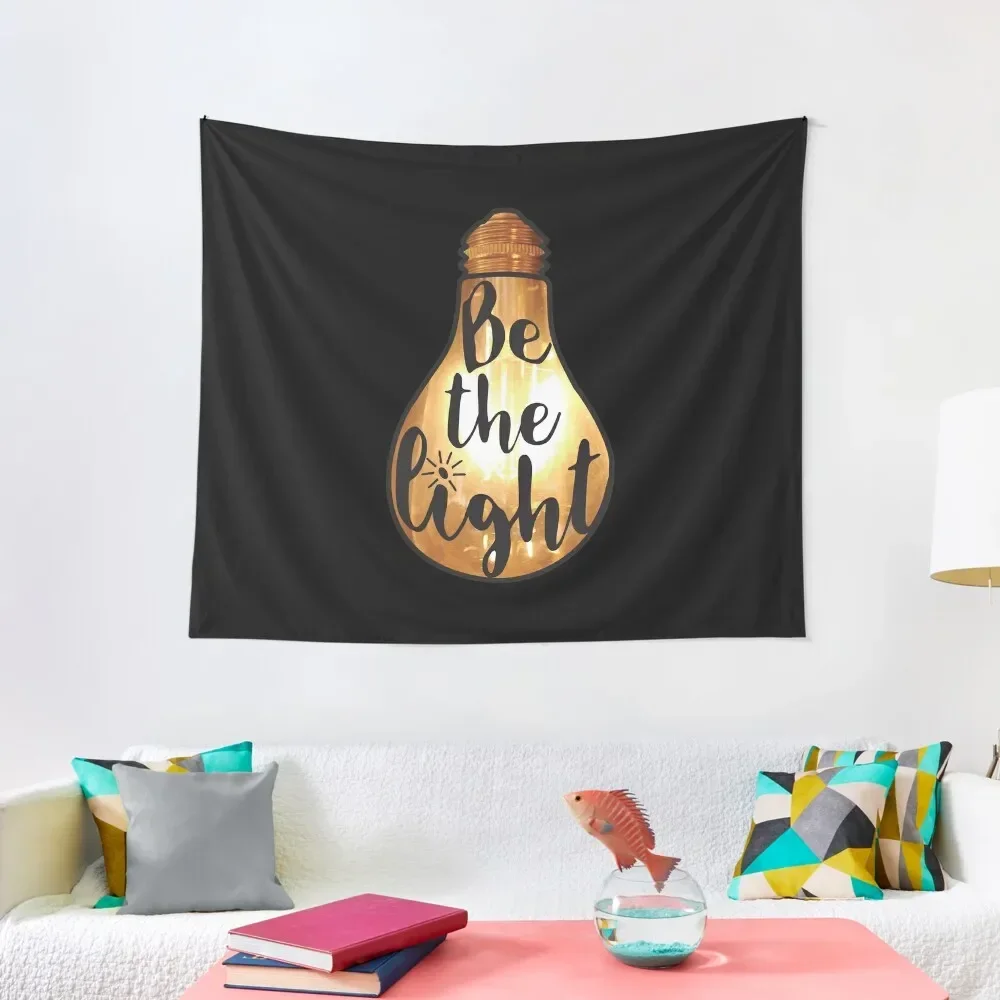 

Christian Quote - Be The Light Tapestry Bed Room Decoration Home Decor Aesthetic Wall Hanging Aesthetics For Room Tapestry