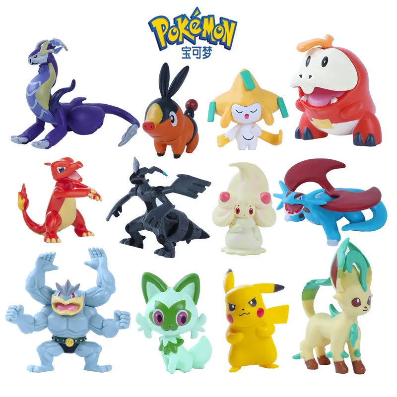 Pokemon 4-9 cm Spielzeugfiguren, Cartoon-Film-Anime-Figuren, Gengar, Pikachu, Eevee, Sammlerpuppen, Kindergeburtstag, beste Festivalgeschenke – Detail 1