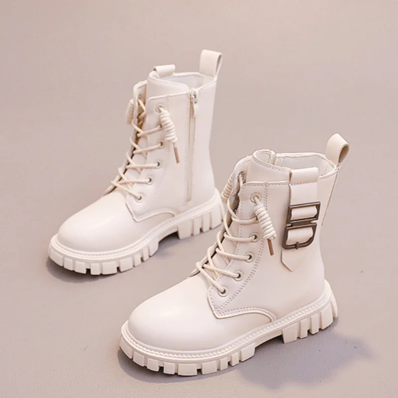 *2026 Fashion Hot Selling Elegant Thick Sole Beautiful Girls Boots Winter New Style Round Toe Comfortable Casual Princess Boots