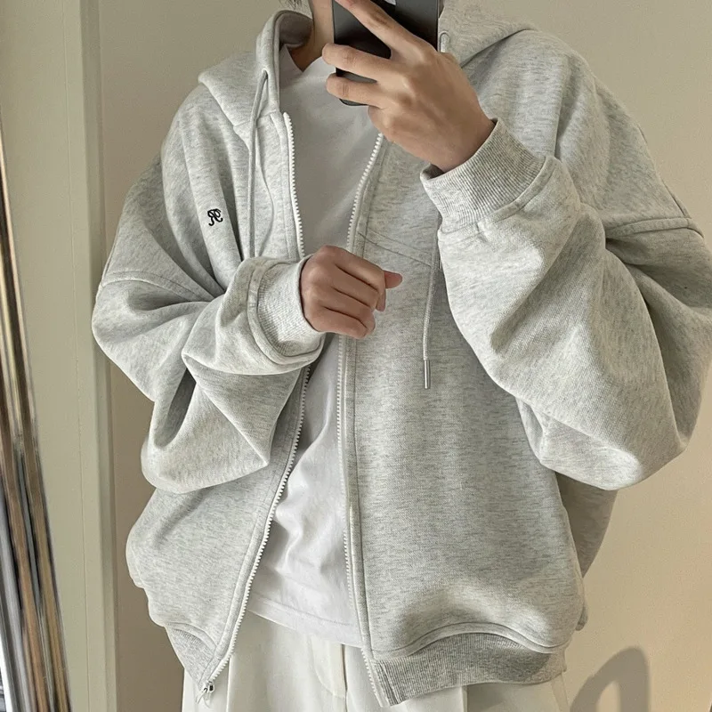 HKSH Lente Herfst Nieuwe Vrouwen Sweatshirt Met Capuchon Trekkoord Rits Veelzijdige Koreaanse Elegante Tij Chic Casual Sportieve Jas HK12830