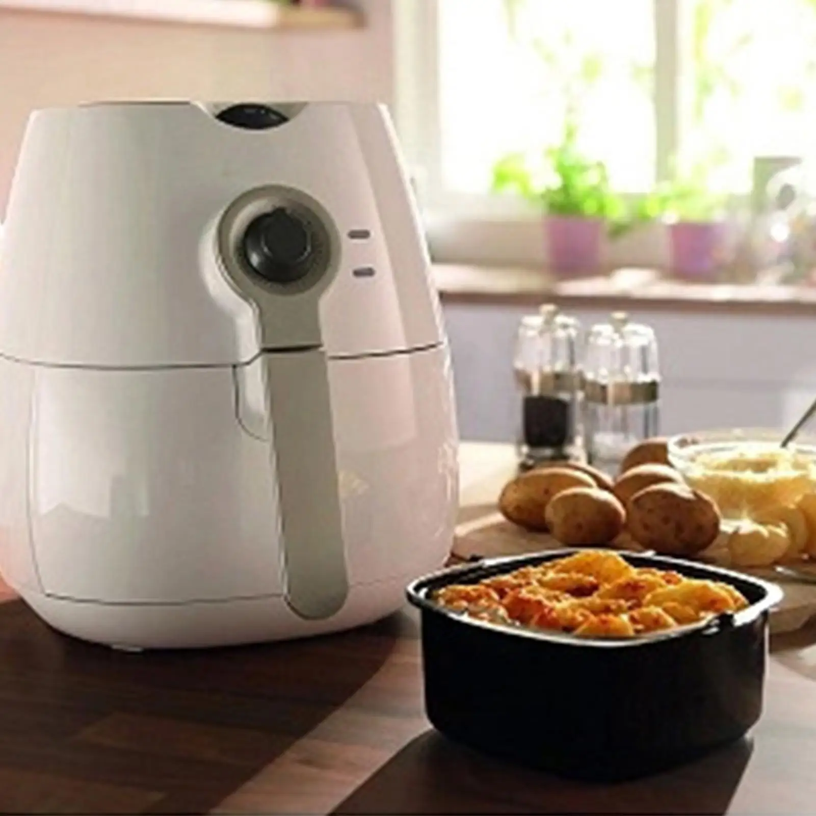 

Air Fryer Cake Barrel Pans Tray Basket Cake Mold Baking Barrel Heat Resistant Kitchen Cooking Tool for Brownies Casata Home