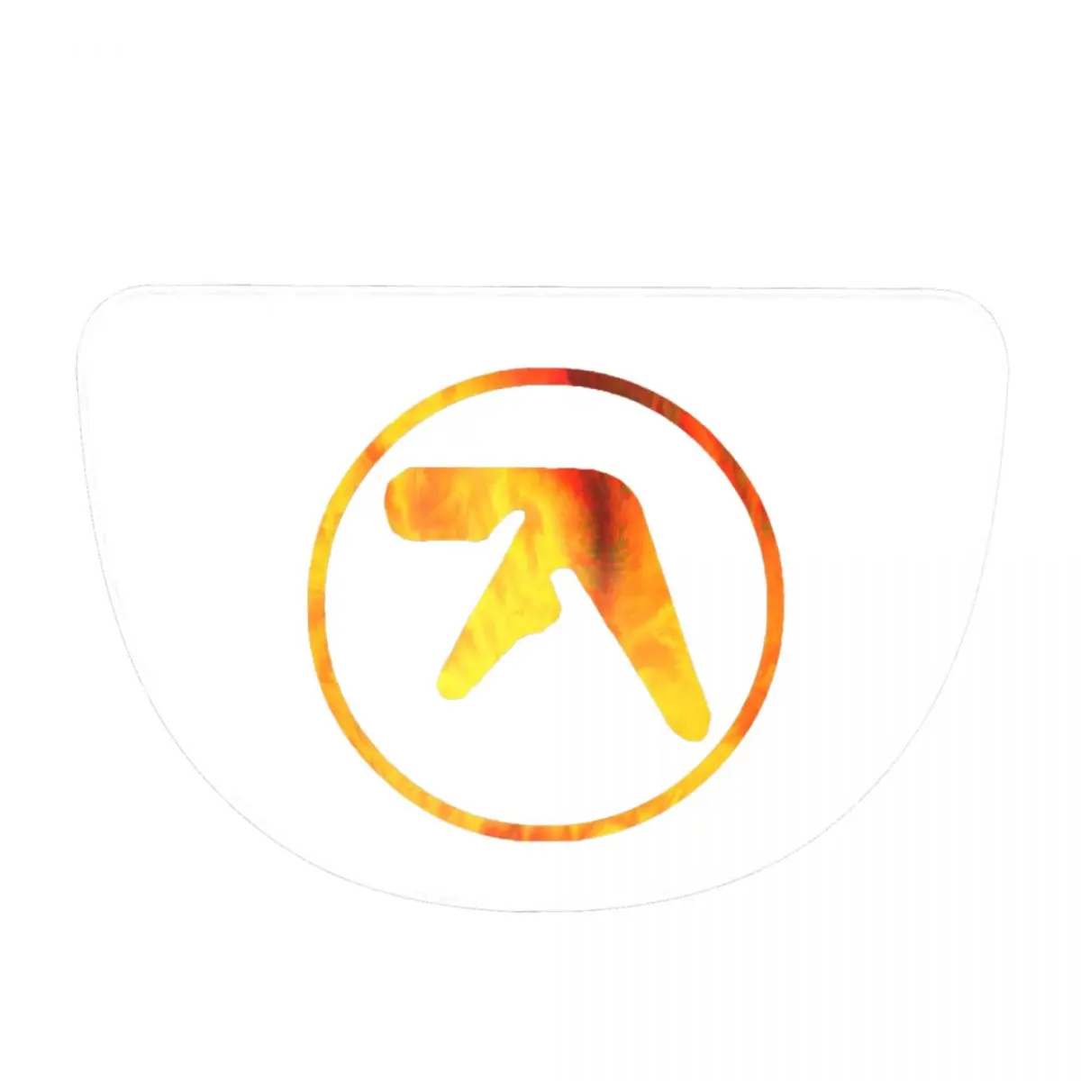 Aphex Twin Vintage Soft Flannel Half Round Doormat Non Slip Bathroom Mat Absorbent Floor Carpet for Garage