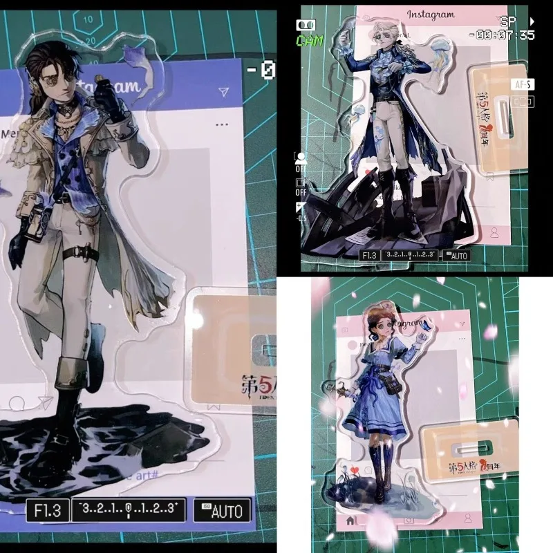 Identity V Acrylic Stand 10cm Single Insert Figure 6th Anniversary Limited Doctor Composer Mercenary Nice Gift for Fans keychain