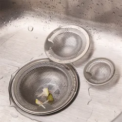 Stainless Steel Strainer Sink Sewer Filter Floor Drain Waste Drain Home Portable Bathtub Hair Catcher Stopper Strainer Drain