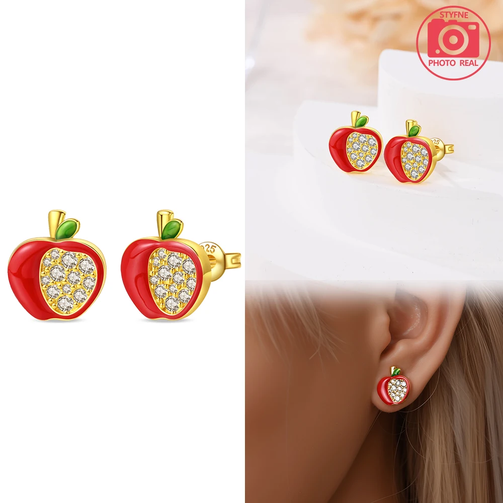 الفراولة الكرز الملونة الحلو رومانسية انخفاض الأقراط هوب أقراط للنساء الأزياء الأقراط والمجوهرات الهدايا الموقع الرسمي #5