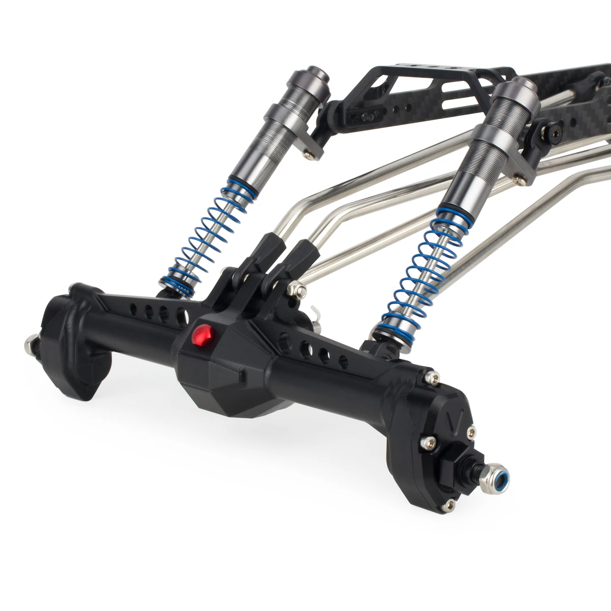 LCG Carbon Fiber Chassis Kit for 1/10 Cheater Rigs – Low CG High Clearance Upgrade w/ Gearbox & Shocks view 5