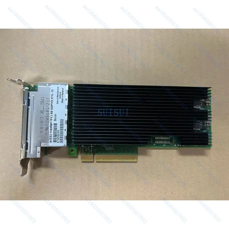 95%new X710-T4 PCI-E x8  10-Gigabit server network adapter