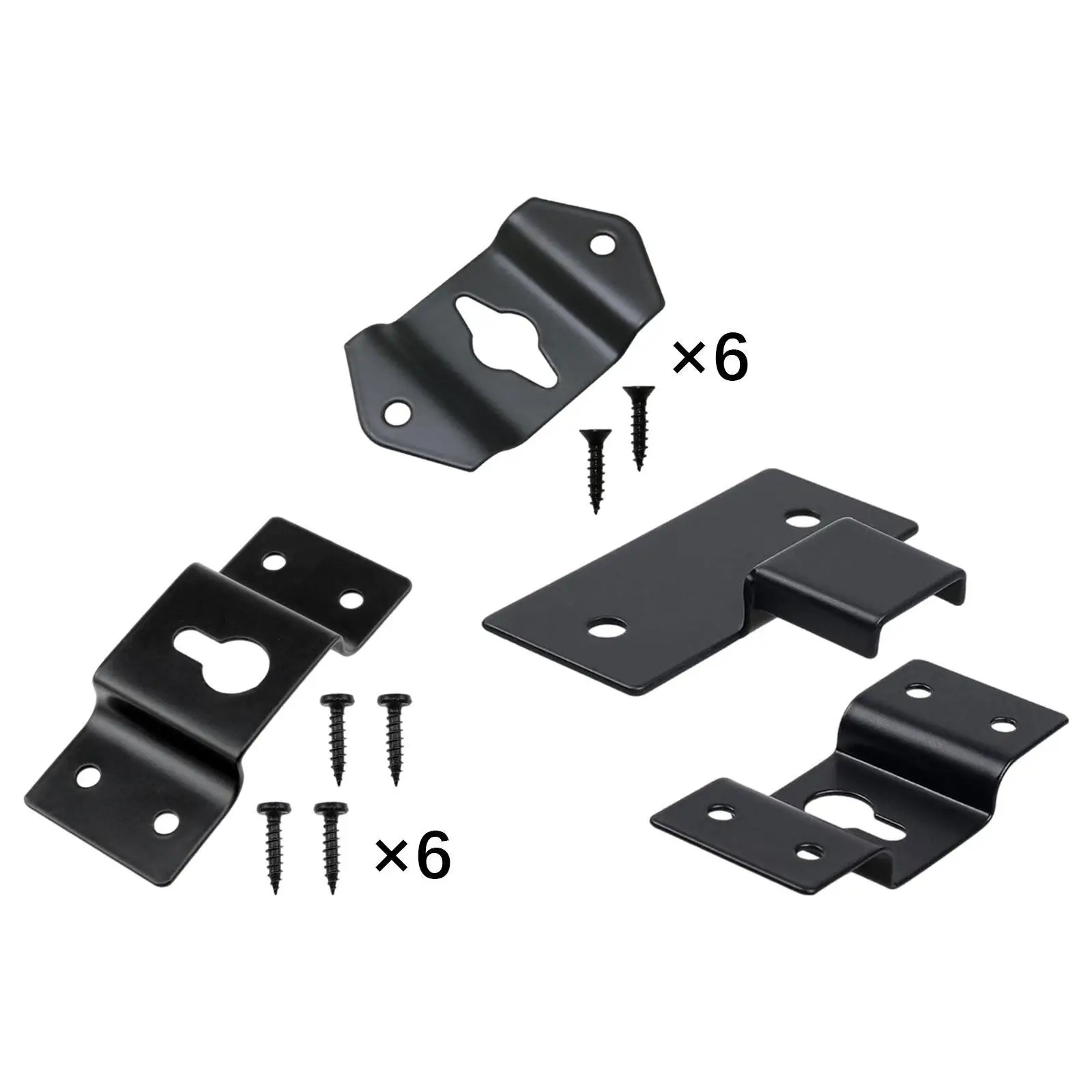 6Pcs Surround Speaker Wall Hanging Brackets for Loudspeaker with Screws
