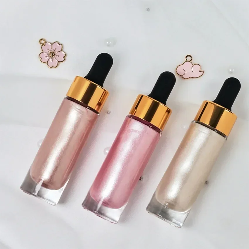 

Private Label 15ml Liquid Highlighter Brighten Long Lasting Easy To Wear Glitter Contour Cosmetics Custom Bulk Makeup