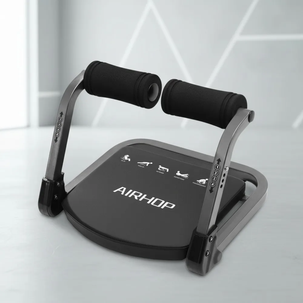 

4-Speed Adjustable Ab Trainer Machine with Auto Rebound, Home Gym Equipment for Full Body Workout All Ages