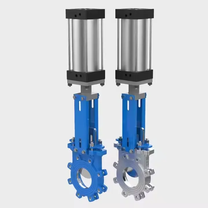 Open Closed Type Pneumatic Knife Gate Valve Flange Cast Steel Gate Valve Wafer Knife Gate Valve