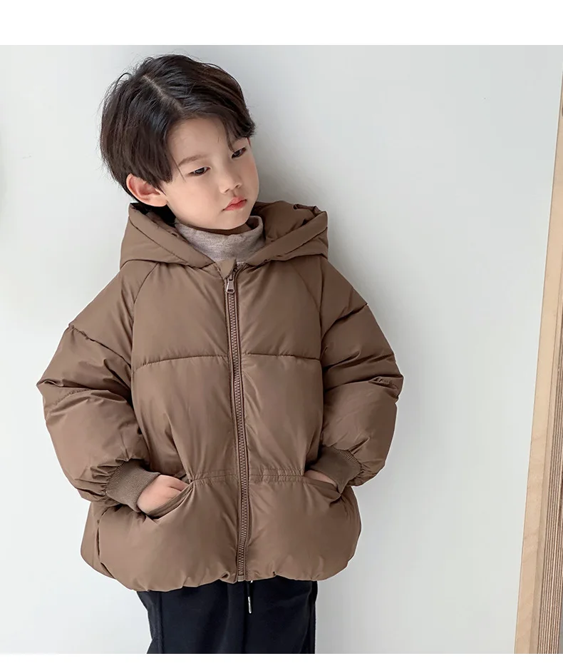 2024 New Children's Down Cotton Jacket Autumn and Winter Thickened Baby Middle and Small Children's Coat Cotton Coat Korean Edit