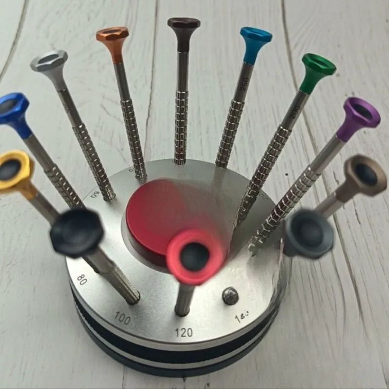 Watch repair tools, precision one-word screws with ball bearings, watch screws