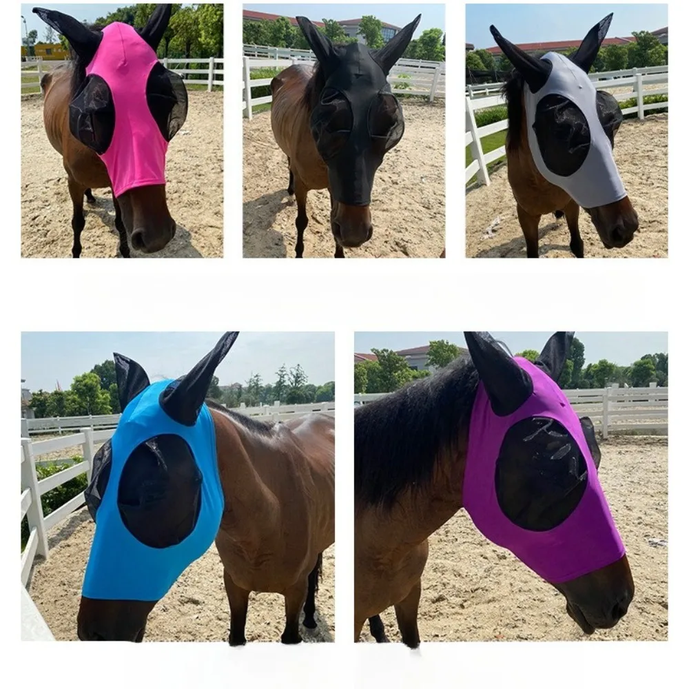 Breathable Insect-Repellent Horse Mask Equestrian Supplies for Fly Prevention