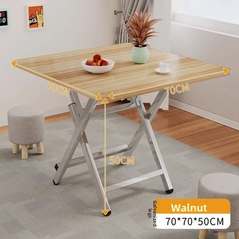 Compact Foldable Square Dining Table for Small Spaces Portable Home Kitchen Dorm Room Furniture