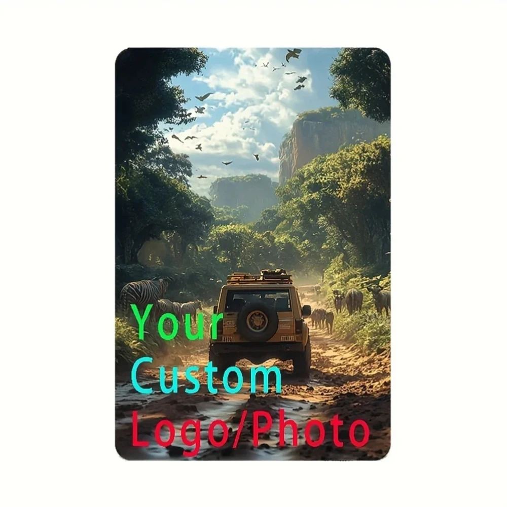[2D Flat] Classic Metal Wall Decorative Sign - 20.32X 30.48cm Customizable High-Definition Printing Multi-Functional Waterproof Fade-Resistant E