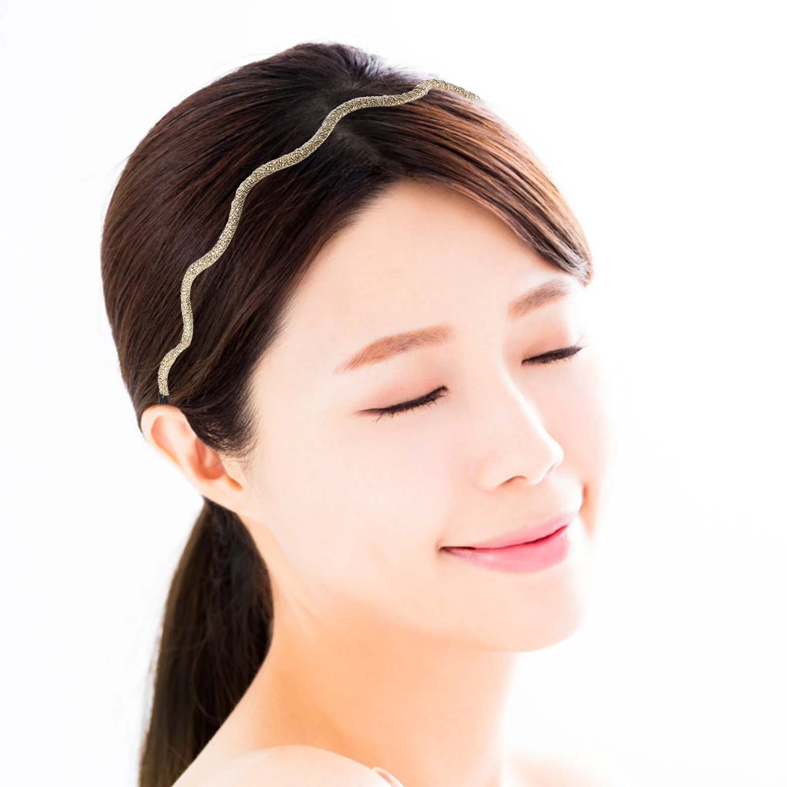 

6pcs Design Hoop Wave Design Hair B Ultrafine Fabric DIY Accessories Bang Hair B Decoration Women Men Hairstyle Party