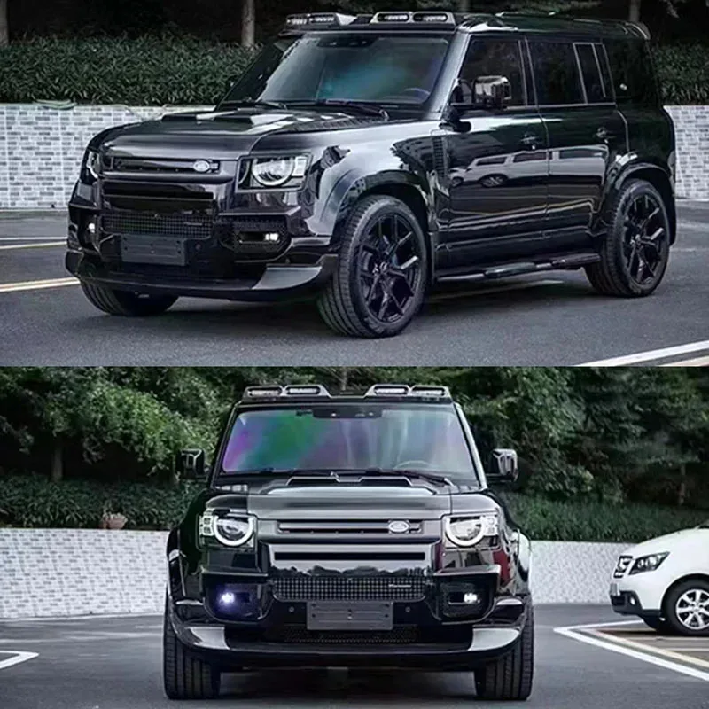 

For Defender Upgrade Modification Black Defender Body Kit Front Rear Bumper