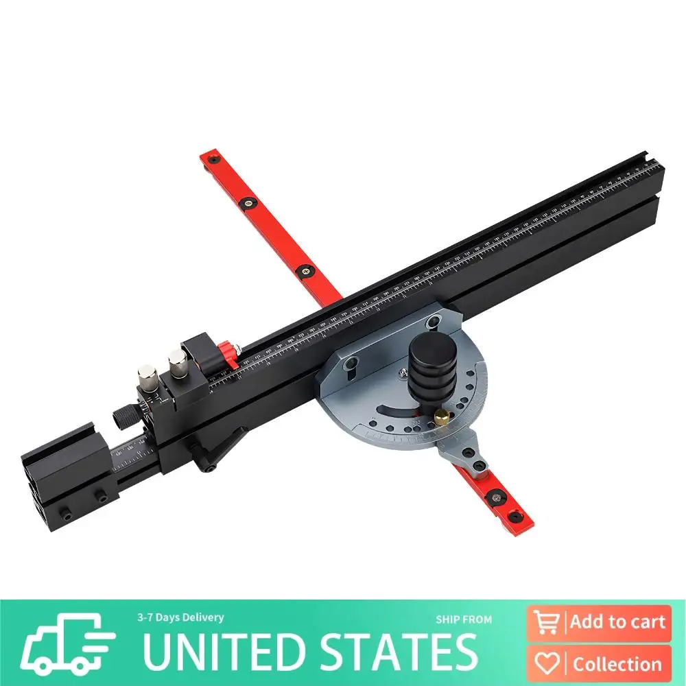 

Precision Miter Gauge Adjustable Table Saw Precision Miter Gauge System Standard Slot 3/4 X 3/8 Inches Woodworking Tools