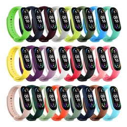 New Silicone Strap For Xiaomi Mi Band 4 5 6 7 Bracelet Sport Watch Wristband Miband4 miband7 Correa Mi band 3 4 5 6 7 Band