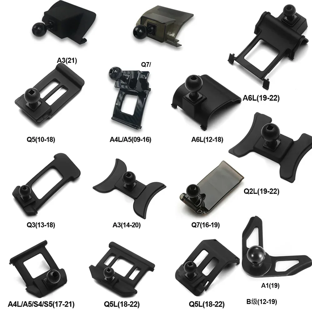 for Audi A1 A3 A4L A5 S4 S5 A6L Q2L Q3 Q5 Q5L Q7 Q8 Car Dedicated GPS Phone Stand Holders Base Collocation Mount Bracket