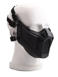 Protective Half Face Mask, Outdoor Game Mask, Costume, Sports Masks, Black, Creative, Party