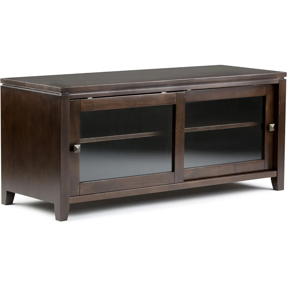 48 inch Wide, Contemporary, Living Room Entertainment Center, Storage Cabinet, for Flat Screen TVs up to 55 inches