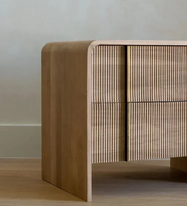 

l # drawer bedside table bedroom furniture Solid oak Wood nightstand