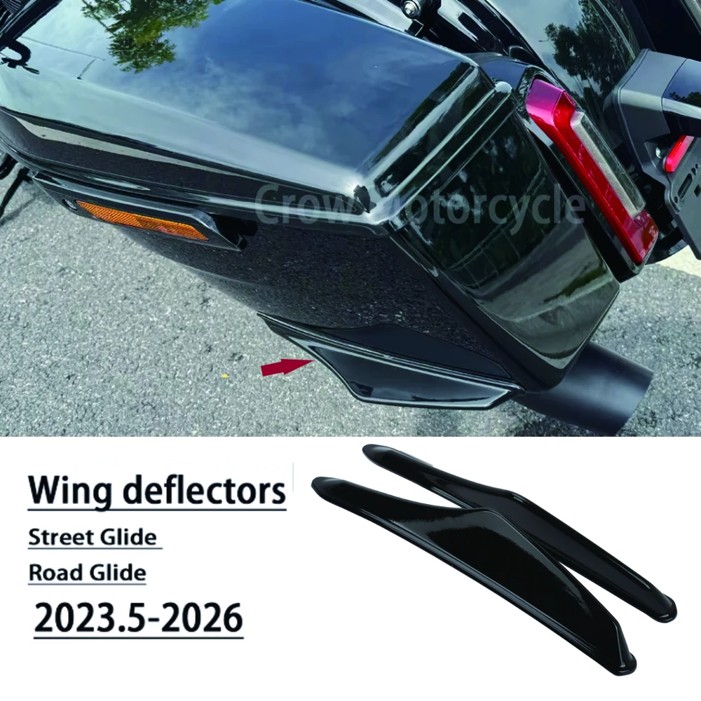 For Harley Road Glide Street Glide CVO ST Ultra Limited FLHX FLTRX FLTRXSTSE 2026 Motorcycle Accessories Side Box Wing Spoiler