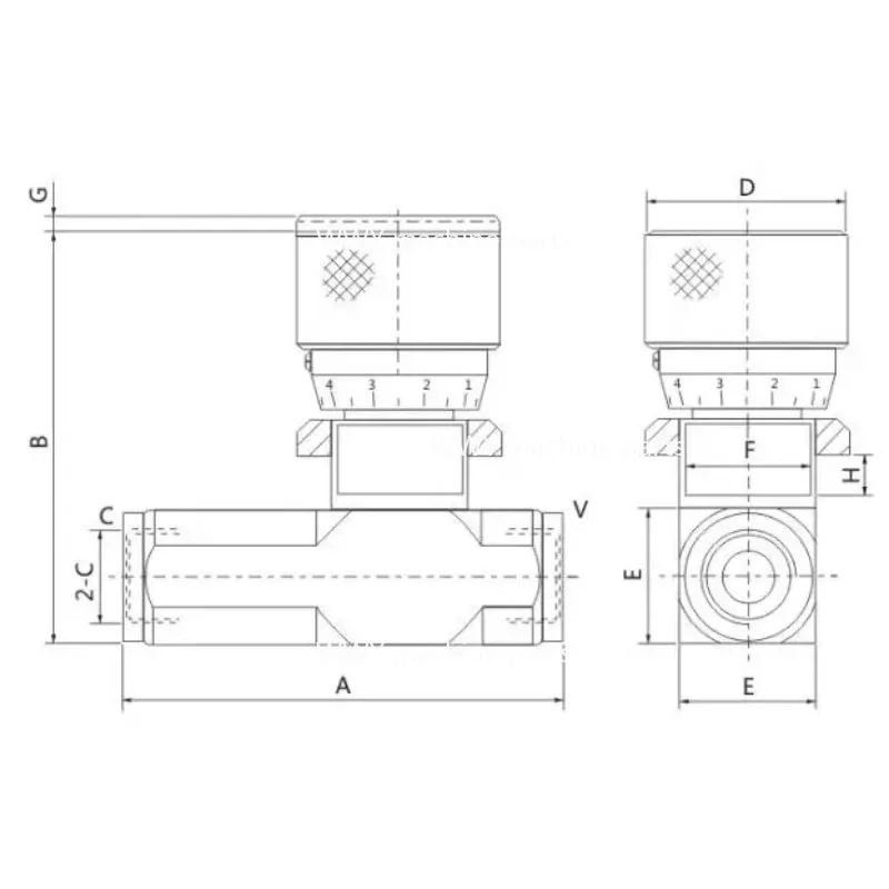 

STU-G1/4 STU-G3/8 STU-G1/2 STU-G3/4 STU-G1 Flow Control Valve STU Hydraulic Throttle Valve One-way
