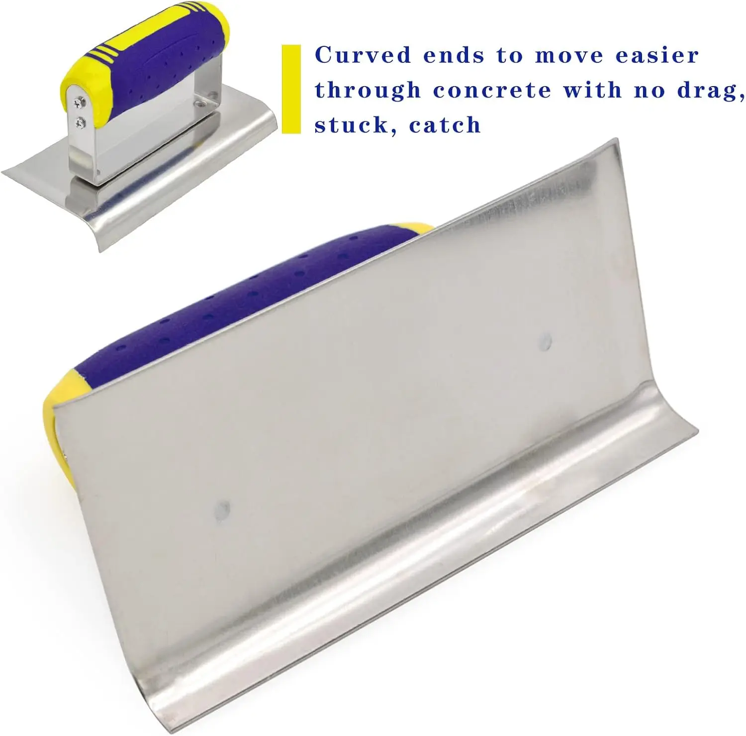 2 قطعة مجموعة أدوات الخرسانة الفولاذ المقاوم للصدأ المقلم اليد الخرساني وحده الجص الجص الاسمنت التشطيب مجموعة أدوات