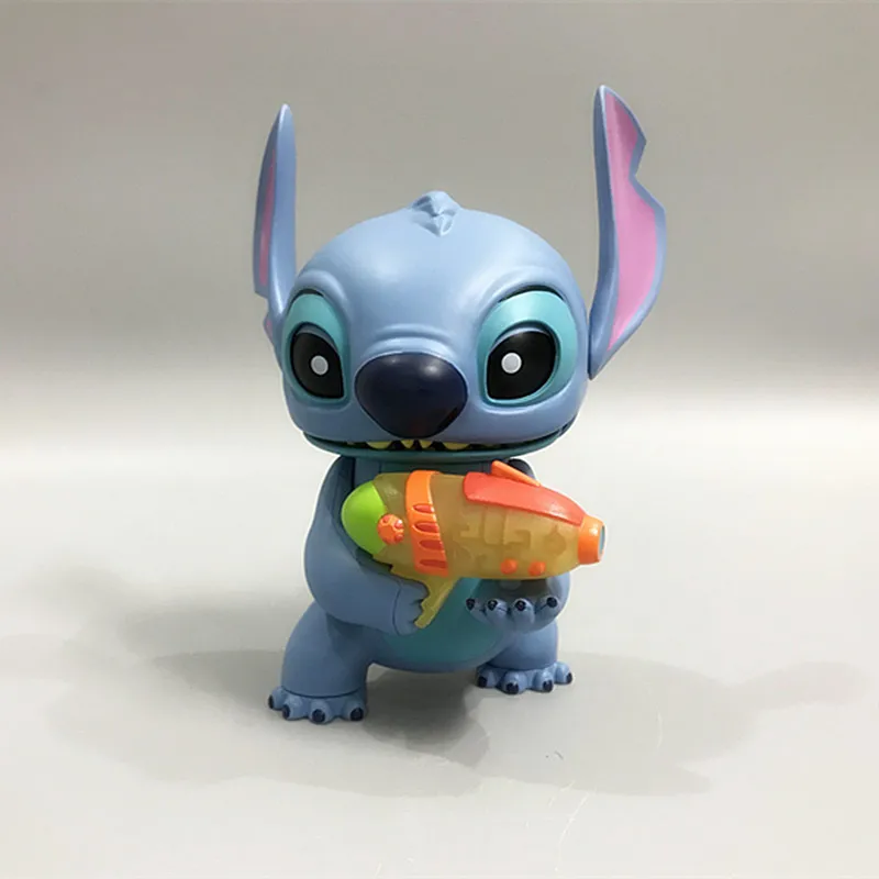 Disney Lilo&Stitch Model Toys Cartoon Anime Sound and Light Stitch Doll Action Figure Toy Desktop Ornament Boy Kawaii Gift