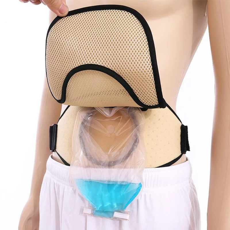 

Ostomy Support Belt Pouch Cover Oxford Mesh Cloth Soft High Flexibility Portable Breathable Ostomy Bag Cover For Women Men