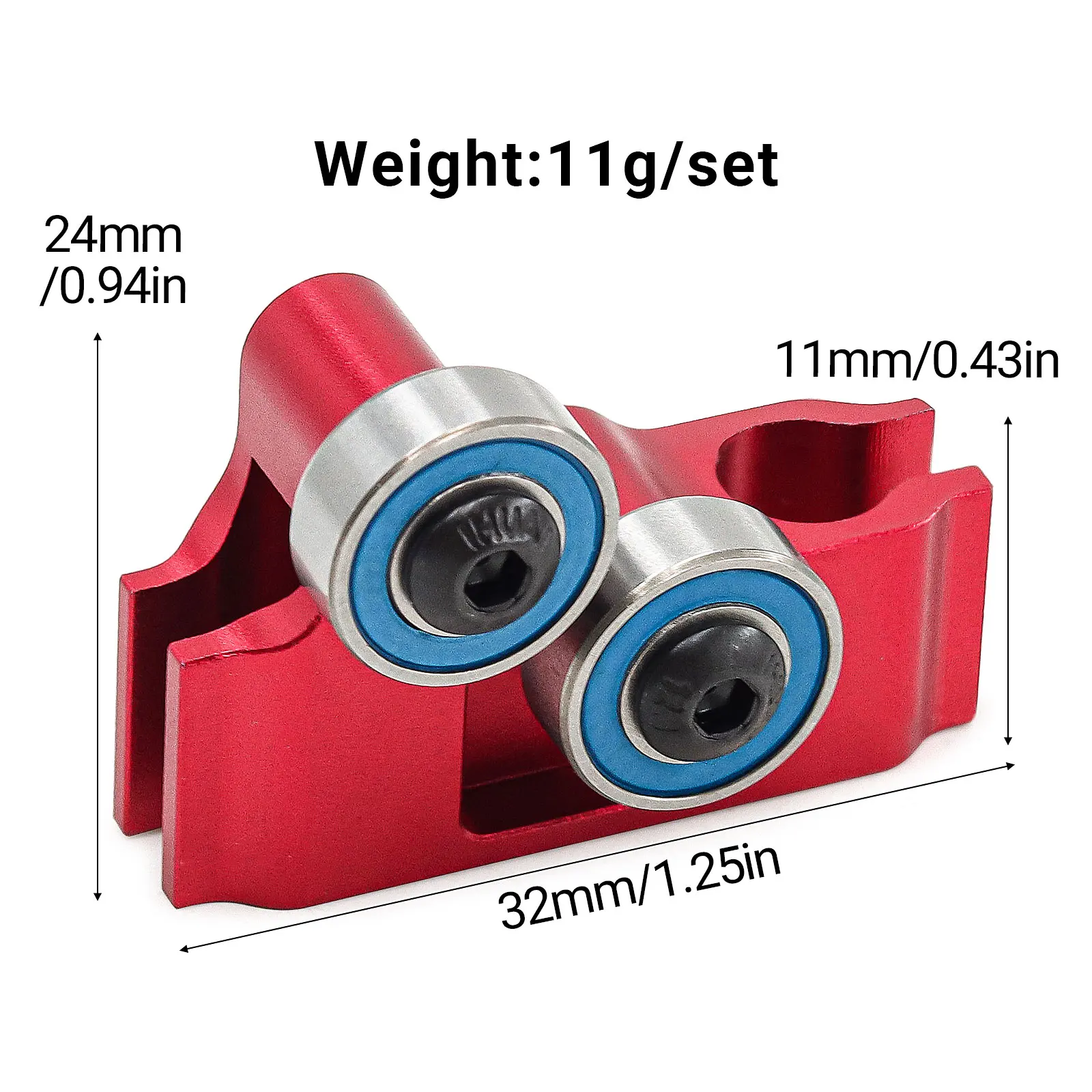 مجموعة دعم عمود المحرك المركزي من سبائك الألومنيوم متوافقة مع مخالفة مقياس Arrma 1/7، لا حدود لها، جناية # ARA311027