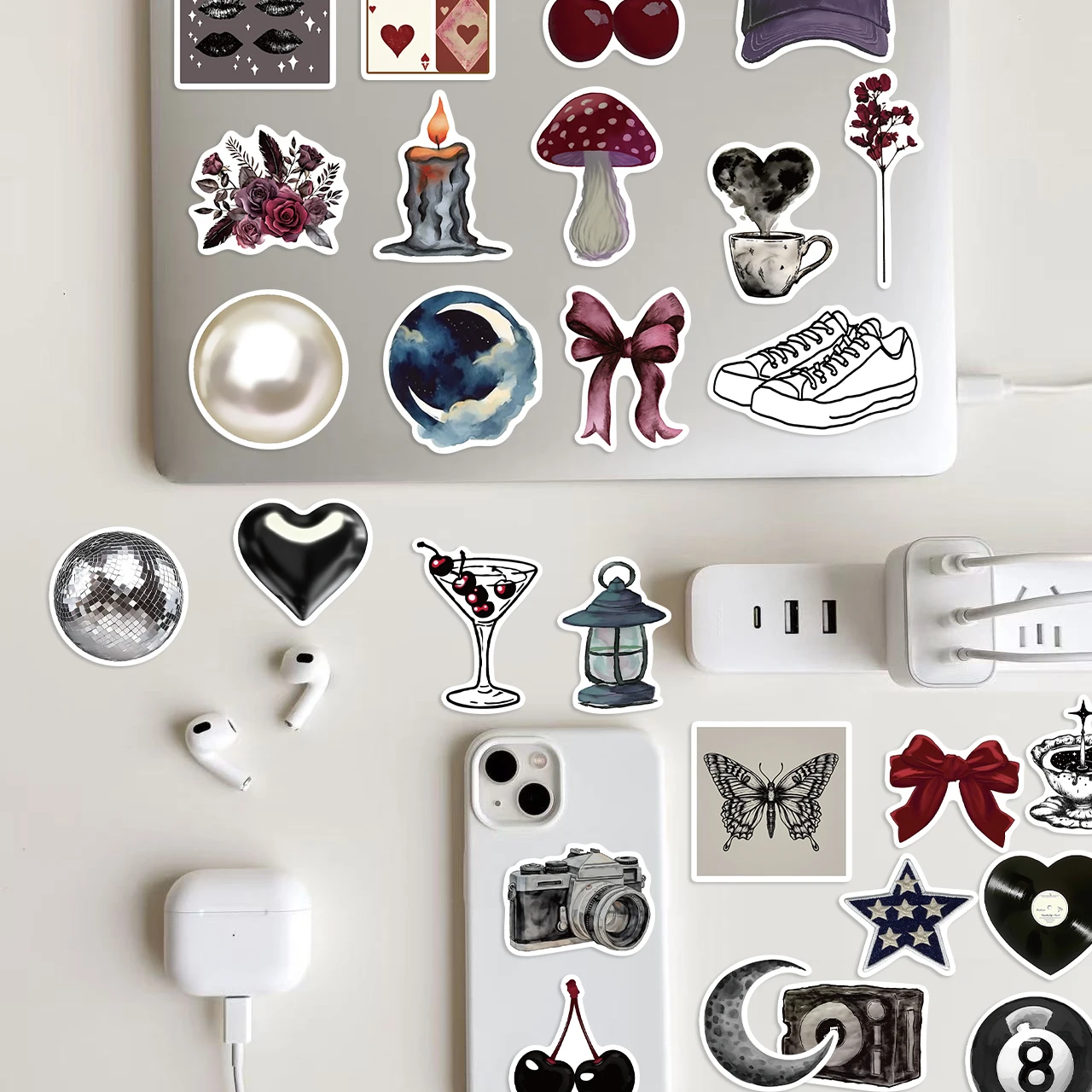 50pcs Pinterest Girl Stickers - Phone Cases Pinterest recension och pris