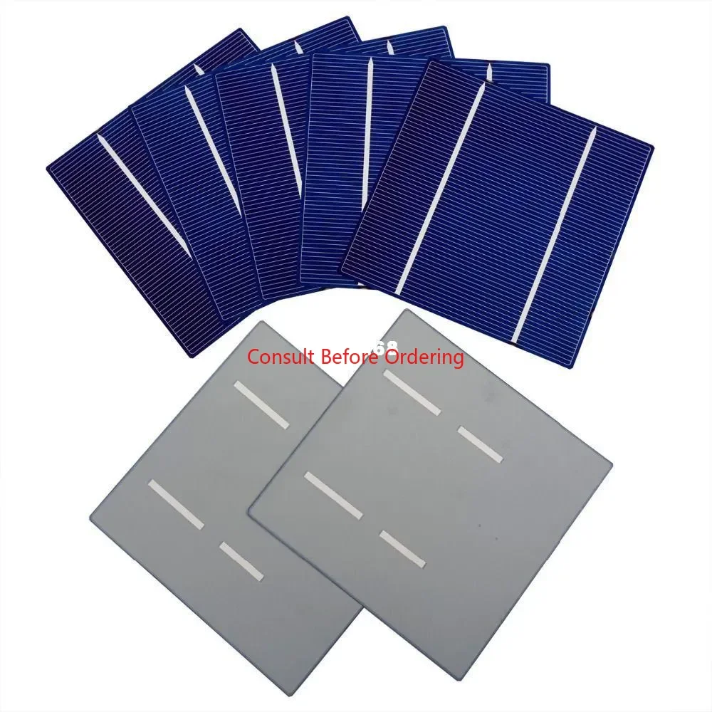 

5x5 A Grade Poly Solar Cell+Flux Pen+Tab Wire +Bus Wire Solar Cells For DIY 96w Solar Panel