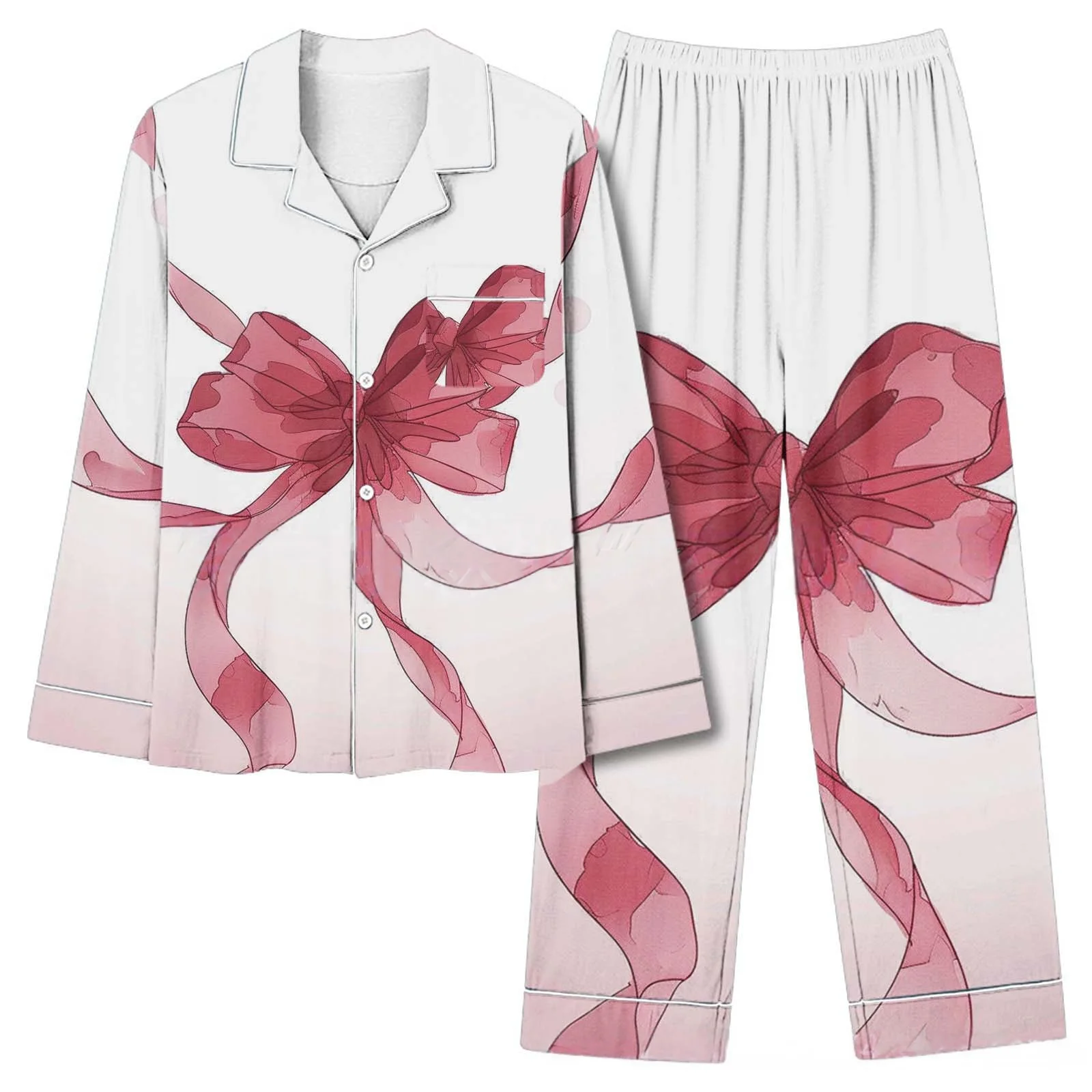 

Милый женский пижамный комплект из кораллового флиса с принтом снеговика и рождественской елки — длинные брюки с длинными рукавами, мягкая фланелевая одежда для сна, зимняя одежда