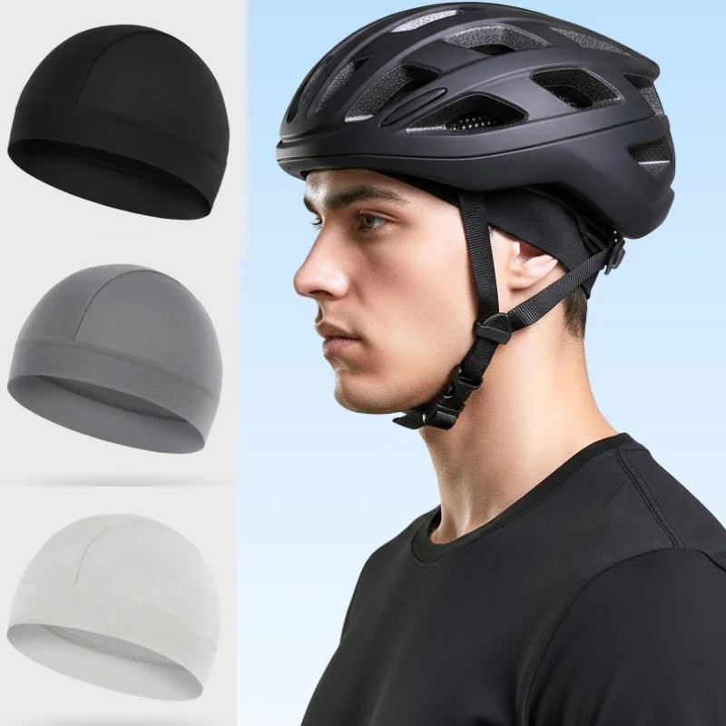 Quick Dry Breathable Mesh Skull Beanie Cap Mens Hiking Runni