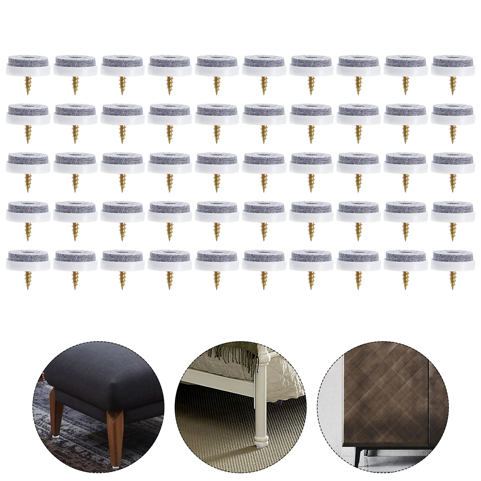

50Pcs Table Leg Protectors Non-Skid Chair Feet Caps Environmentally Friendly Safe for Home Furniture Protection