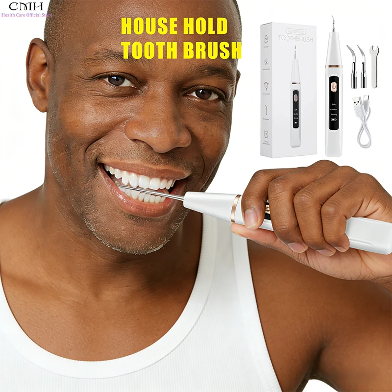 

Ультразвуковой ирригатор для чистки зубов, женский засіб для удаления зубного камня, ластик для пятен, многоскоростной Type-C, перезаряжаемый портативный инструмент для ухода за полостью рта