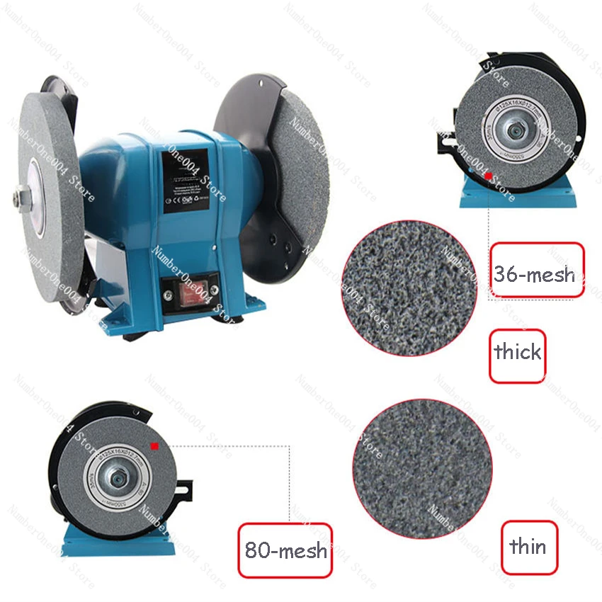 8-inchMulti-Functional Bench Grinder Rotary Grinder Polishing Machine 2956r/min Desktop Grinding Machine 220V/380V